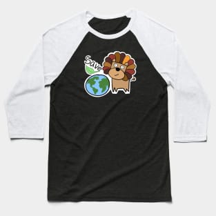 Save the planet! (Lion ver.) Baseball T-Shirt